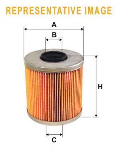 Фільтр паливний дизель, змінний елемент WF8405