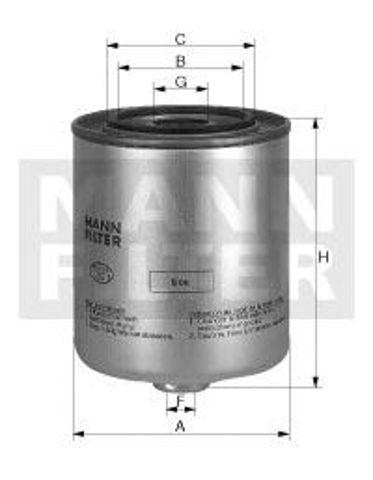 Bosch фільтр палива daf 01- WK 9047