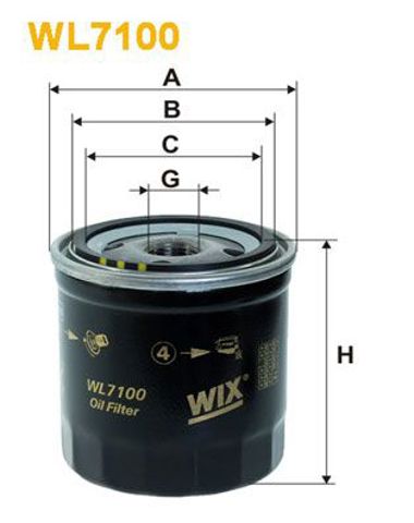 Фільтр очищення масла відцентровий WL7100 WIX
