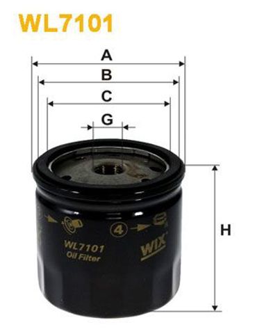 Масляний фільтр WL7101