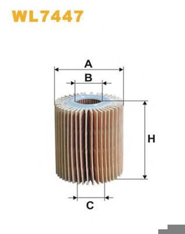 Елемент фільтруючого фільтру оливи WL7447