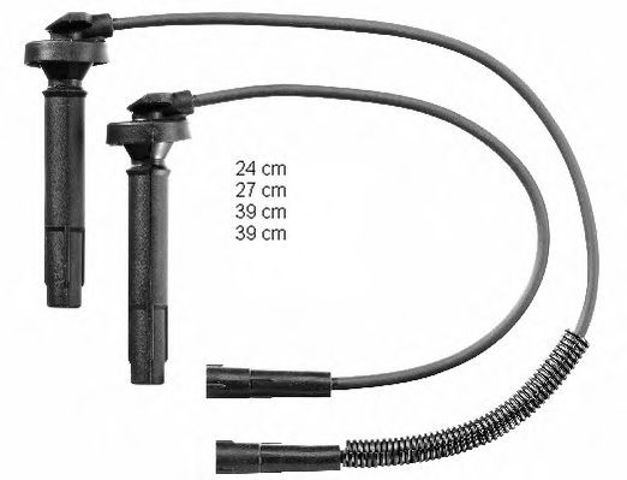 Комплект кабелів високовольтних (вир-во beru), subaru forester / outback / lagacy / impreza ZEF1561