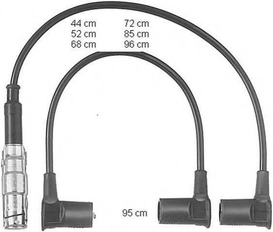 Комплект кабелів запалювання beru zef558 ZEF558