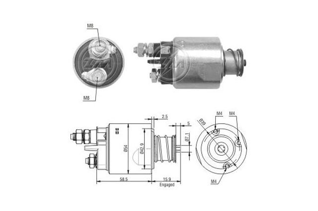 Втягуюче стартера ZM1495 ERA