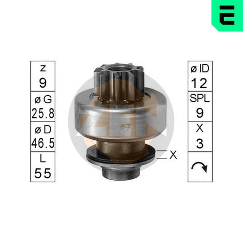 Бендикс стартера ZN0287 ERA