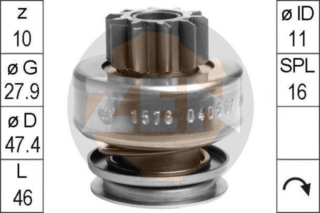 Привід стартера бендикс ZN1576 ERA