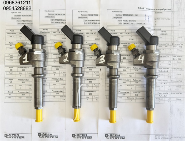 Форсунки електромагнітні 9636819380 CONTINENTAL