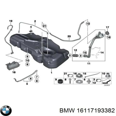 Кришка бензобаку 16117193382 BMW