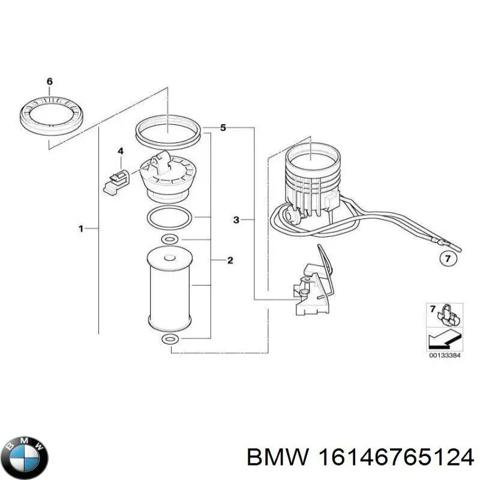 Корпус паливного фільтра 16146765124 BMW
