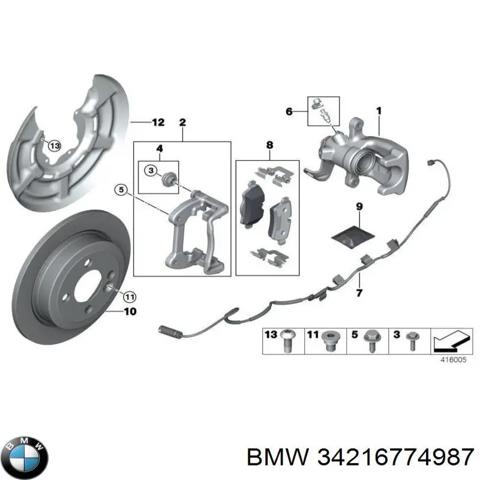 Дискові гальма 34216774987 BMW