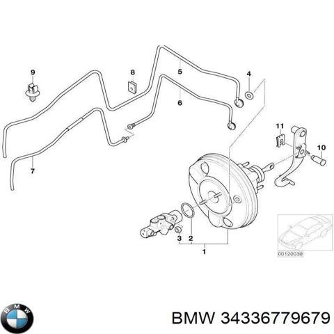 Вакуумний підсилювач гальм 34336779679 BMW