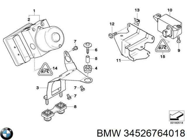Датчик поздовжнього прискорення 34526764018 BMW