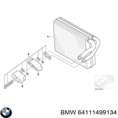 Випарник 64111499134 BMW