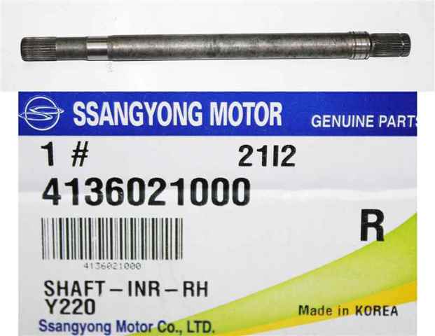 Піввісь передня, права 4136021000 SSANG YONG