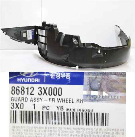 Подкрильнікі переднього крила, правий 868123X000 HYUNDAI