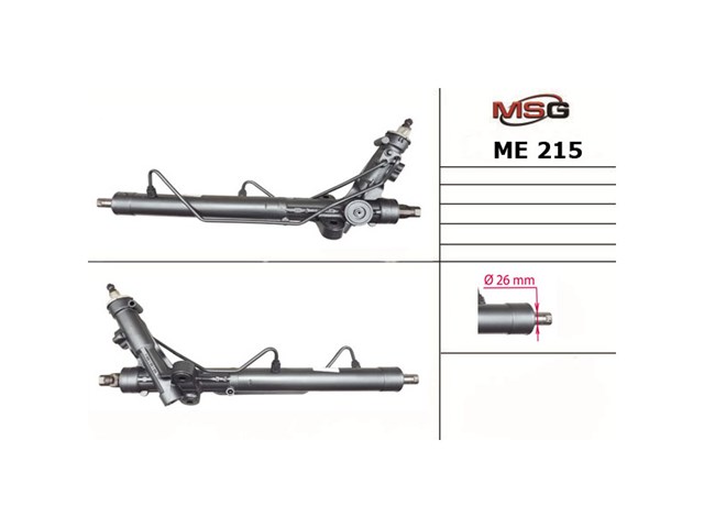 Рейковий рульовий механізм A6394602000 MERCEDES