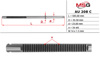 Вал / шток рульової рейки AU208C MS GROUP