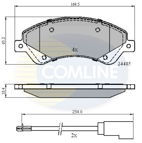 Тормозні колодки CBP21511 COMLINE
