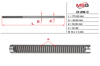Вал / шток рульової рейки CI216C MS GROUP