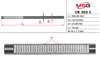 Вал / шток рульової рейки CR202C MS GROUP