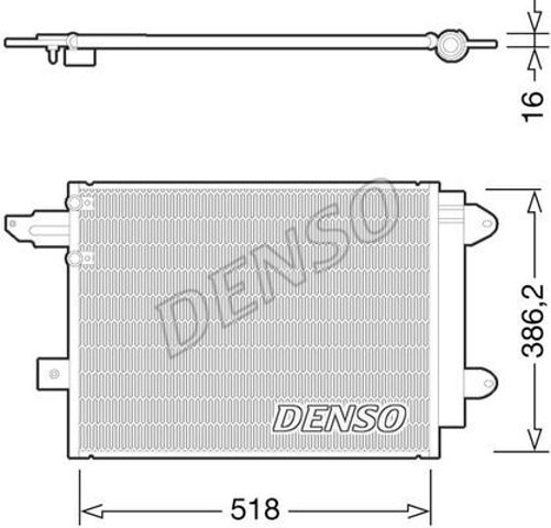 Радіатор охолодження кондиціонера DCN02005 DENSO