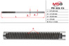 Вал / шток рульової рейки FO221C1 MS GROUP