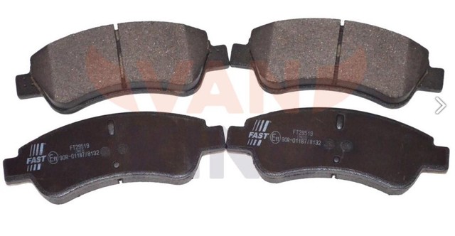 Колодки передні FT29519 FAST