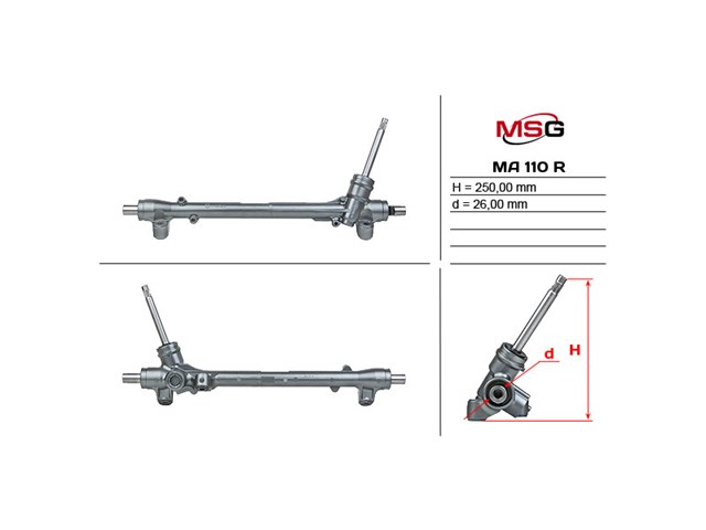 Управління рульове в зборі KD3132110E MAZDA