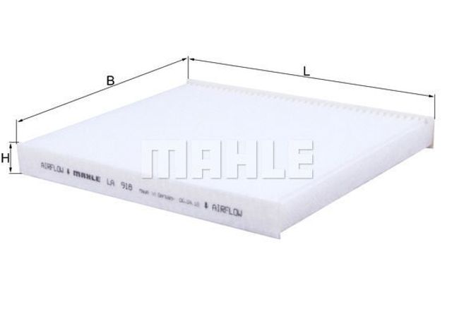 Внутрішньосалонний фільтр LA918 MAHLE