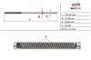 Вал / шток рульової рейки ME211C MS GROUP