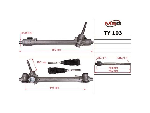 Управління рульове в зборі TY103 MS GROUP
