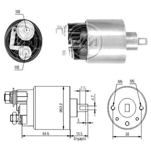 Втягуюче стартера ZM712 ZM