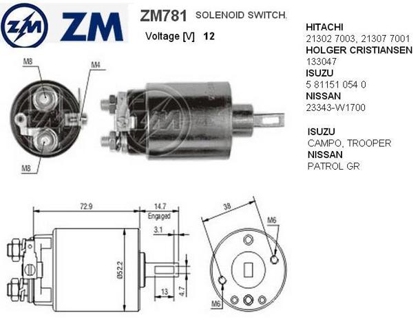 Контактор ZM781 ZM