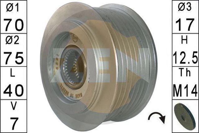 Шків генератора ZN5591 ZEN