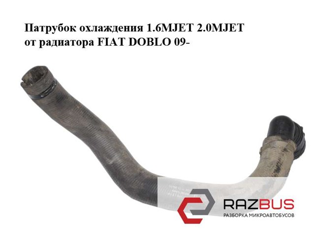 Шланг/патрубок радіатора охолодження, нижній 51817696 FIAT