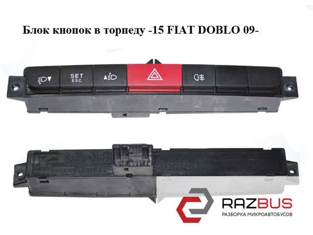 Кнопка включення аварійної сигналізації Фіат Добло 2