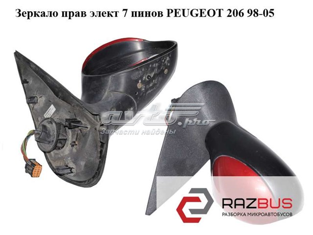 Праве бокове дзеркало 96480957XT PEUGEOT