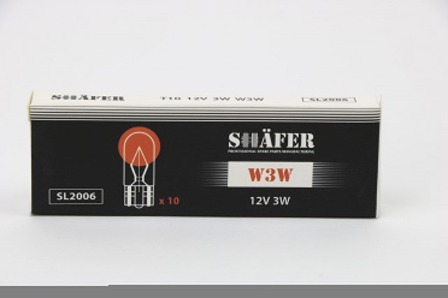 Лампа накалювання 12v 3w w3w (картонна упаковка по 10шт) SL2006