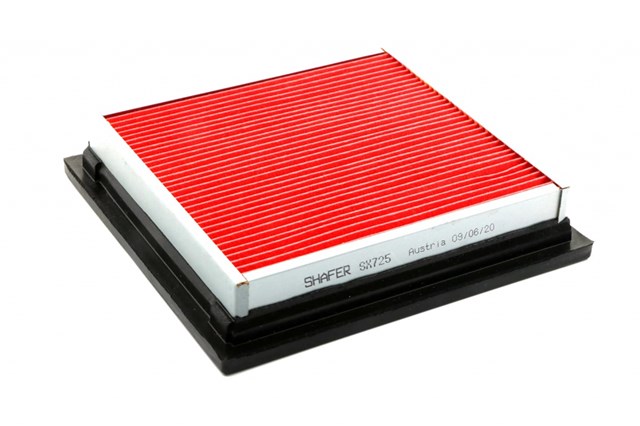 Фільтр повітряний nissan note, tiida, mikra k11, k12, 1.4, 02-, (в металевому корпусі з червоним папером нульового опору) SX725