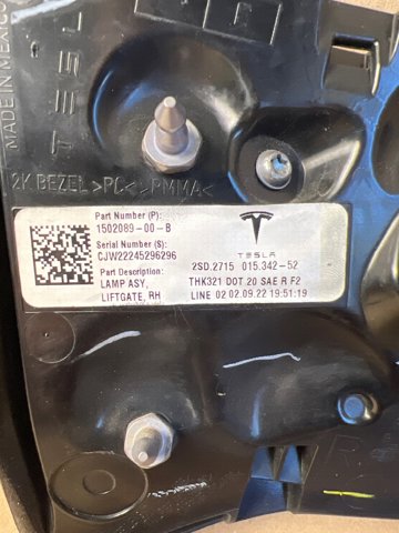 Стоп задній 150208900B TESLA