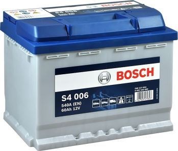 Акумуляторна батарея bosch 12в/60аг/540а/13,59кг 0092S40040
