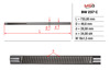 Шток рульової рейки з гпк новий BW237C