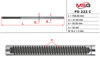 Вал / шток рульової рейки FO222C MS GROUP