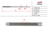 Вал / шток рульової рейки FO236C MS GROUP