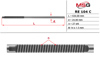 Вал / шток рульової рейки RE104C MS GROUP
