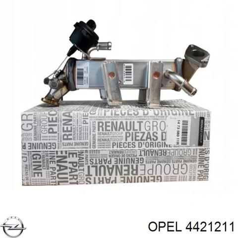 Радіатор системи рециркуляції ОГ 4421211 OPEL