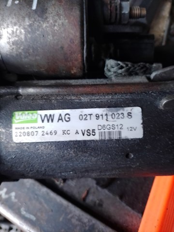 Стартер 02T911023S VAG