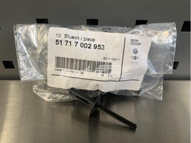 Пістон (кліп) кріплення підкрилки переднього крила 51717002953 BMW