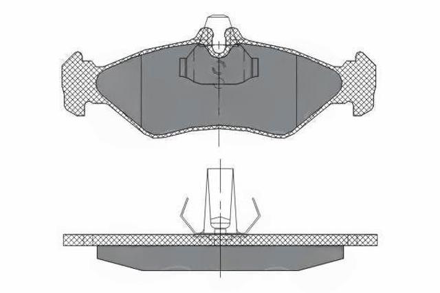Комплект задніх колодок SP301 SCT