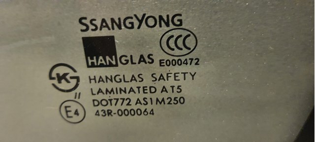 Скло ляди 7935009200 SSANG YONG